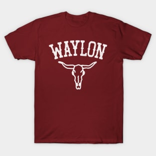 Waylon Jennings /  Faded Style Fan Design T-Shirt